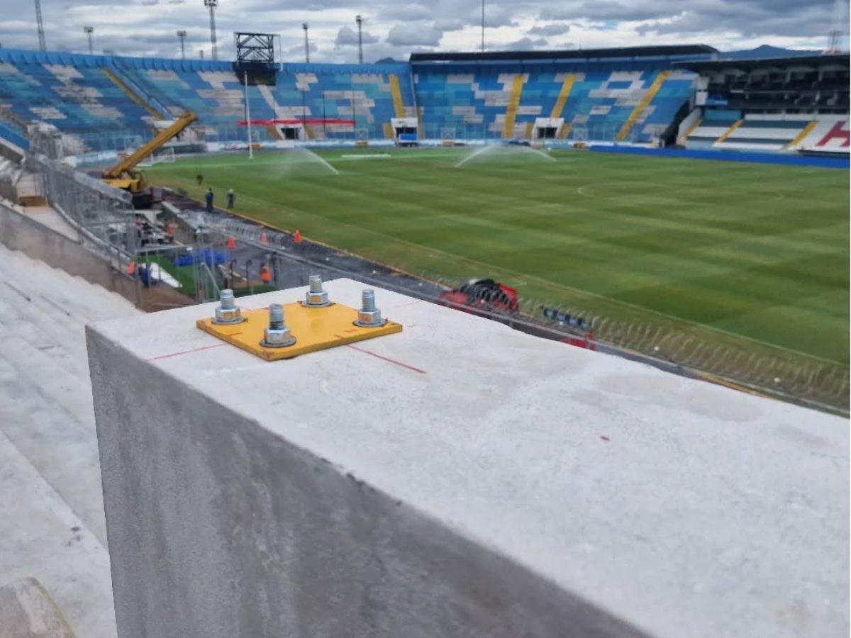 ¡El techo del Estadio Nacional agarra forma! Condepor instala el primer cuadrante en las gradas de sol centro
