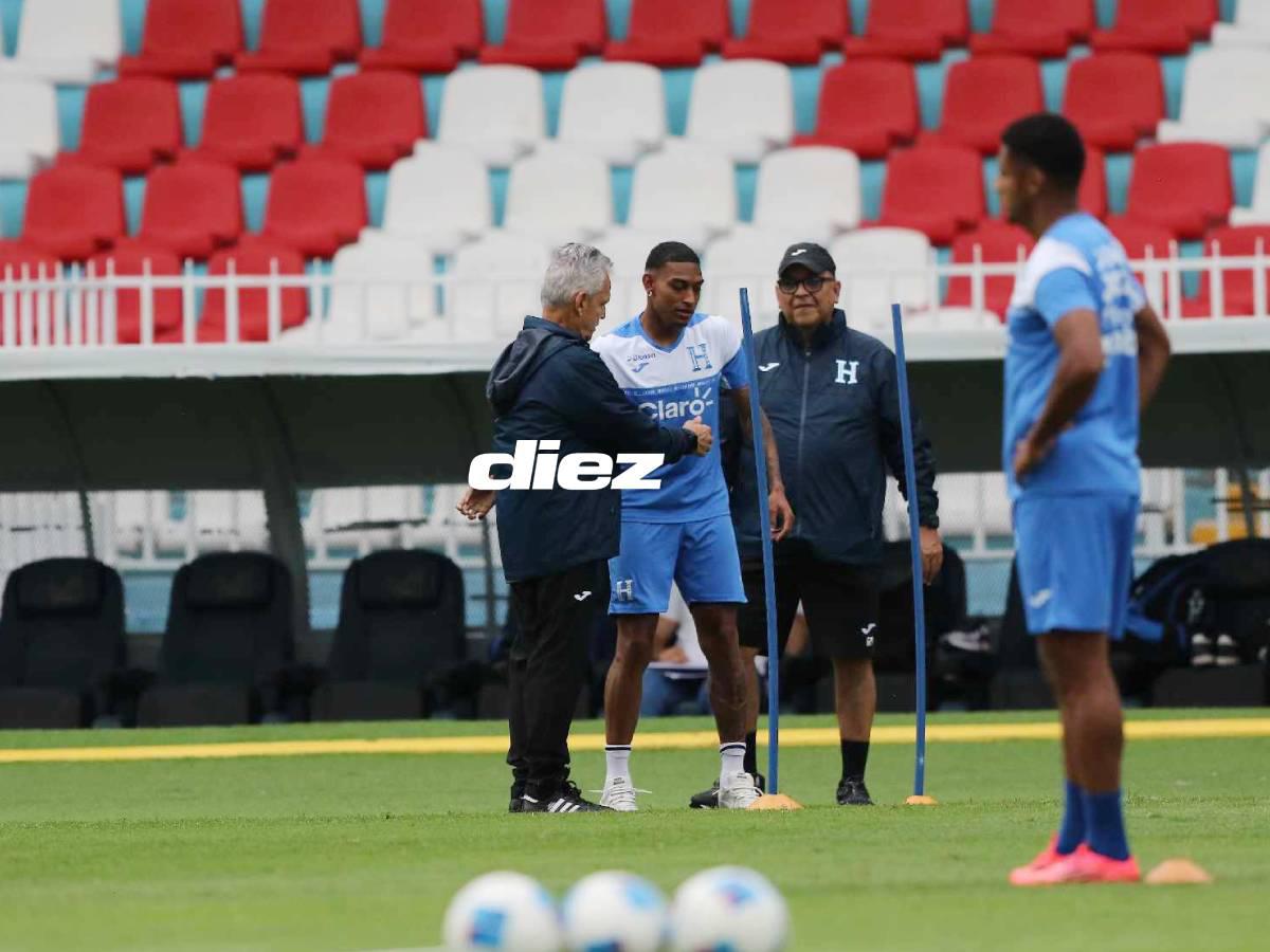 ¡Visitas sorpresa! Legionario se bajó del avión directo al entreno de la Selección de Honduras y un lesionado dijo adiós a la concentración