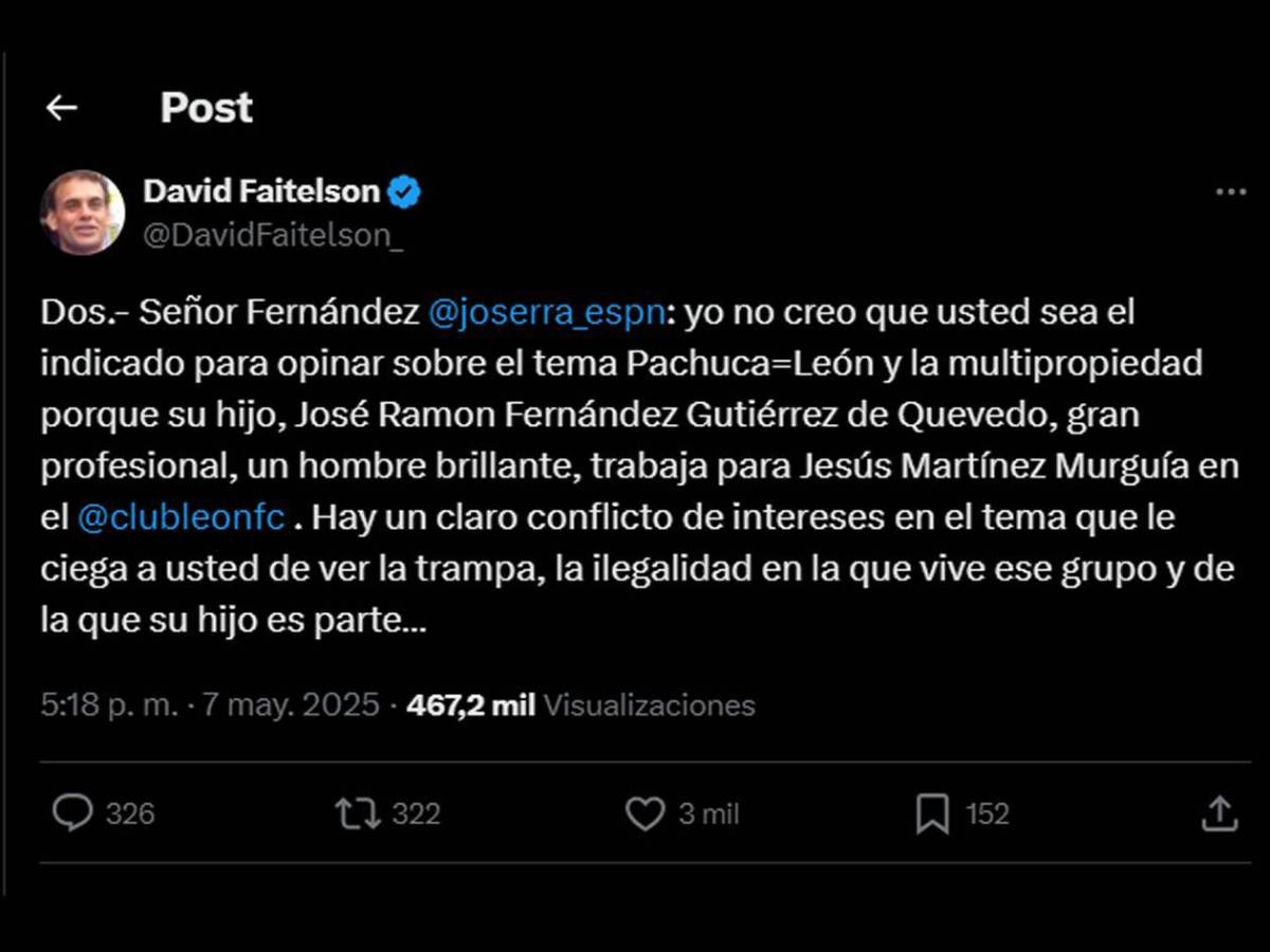 Fin de la relación: Faitelson fulmina a José Ramón Fernández con una pelea de enemigos: Tuvo problemas con el consumo de...