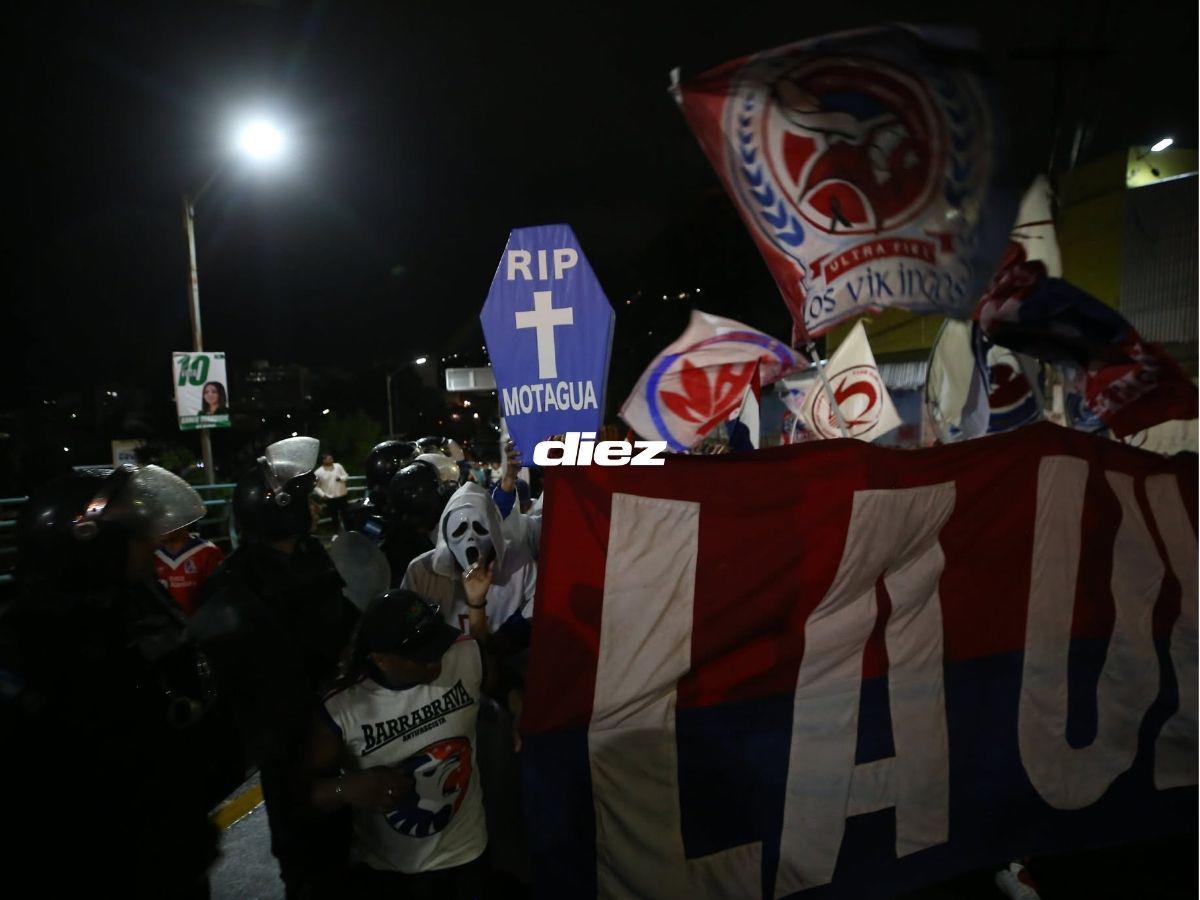 Hinchada de Olimpia inunda las calles del Nacional, dardo a Motagua y chicas cautivan en la previa del clásico