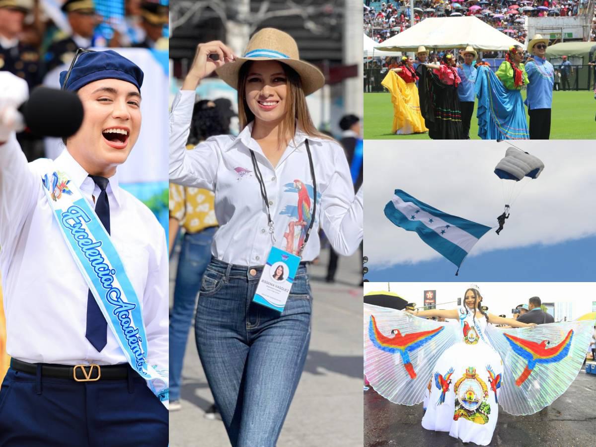 Honduras: tiktokers en excelencia académica, bellas presentadoras, Teófimo López presente y patriotismo en el desfile del 15 de septiembre