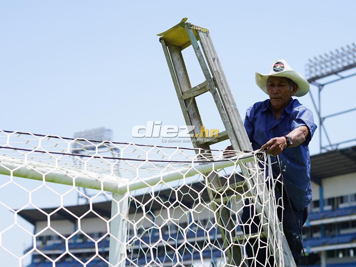 Así pulen el estadio Olímpico, el Matagigantes de San Pedro Sula para recibir a Tigres; el “Chima” Ruiz también llega sentenciado