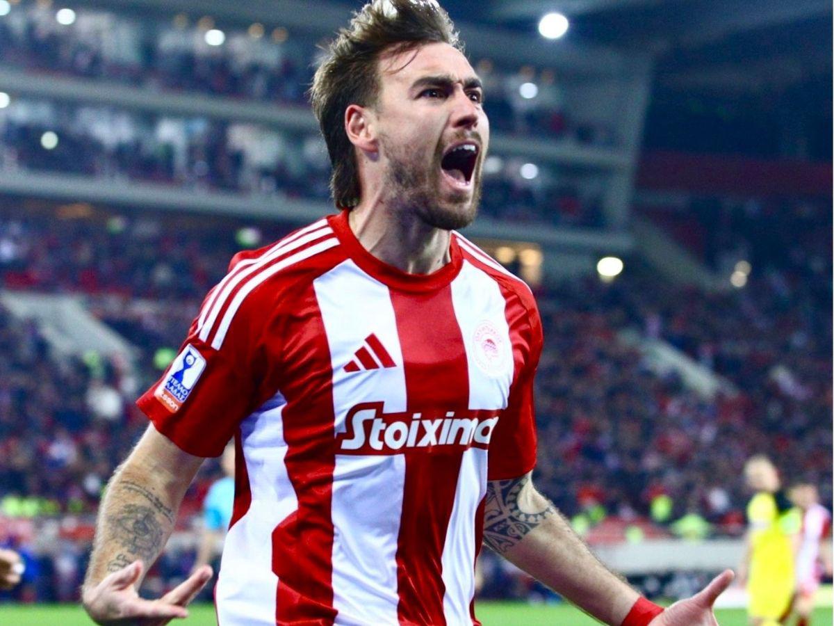 Furor por Luis Palma: Las fotos que dejó el estreno goleador del hondureño con el Olympiacos en Copa de Grecia