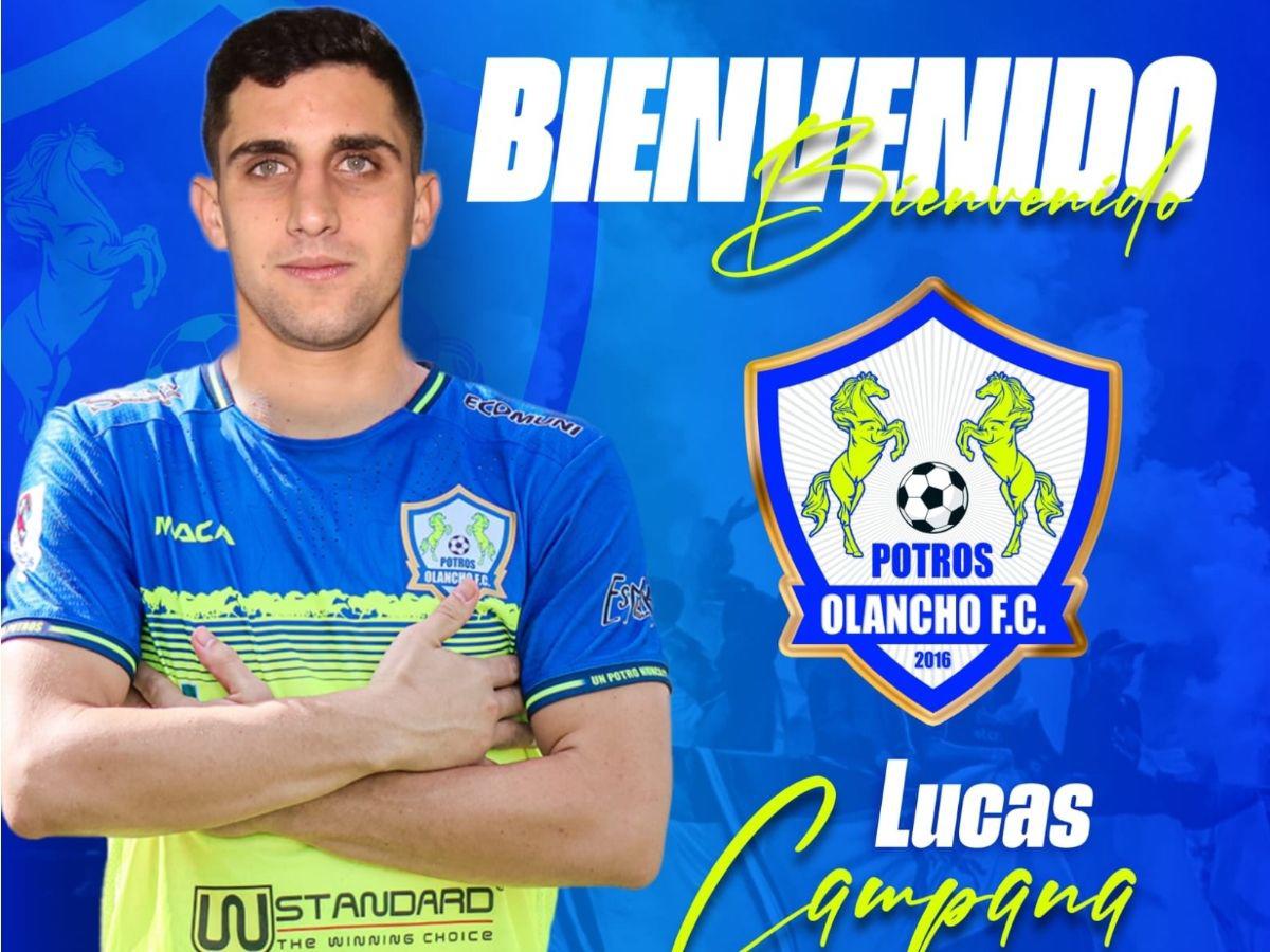 Lucas Campana se convirtió en nuevo refuerzo del Olancho FC de la primera división de Honduras.