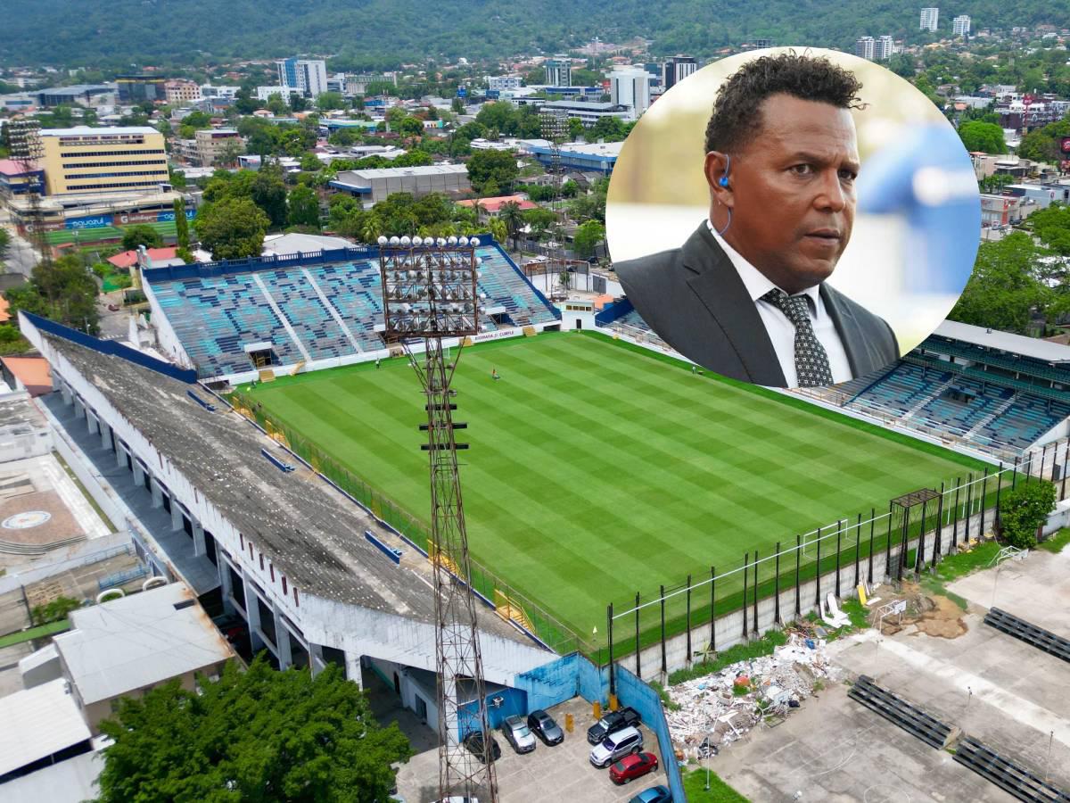 Carlos Pavón quedó encantado con el césped híbrido del estadio Morazán: “la cancha está espectacular”