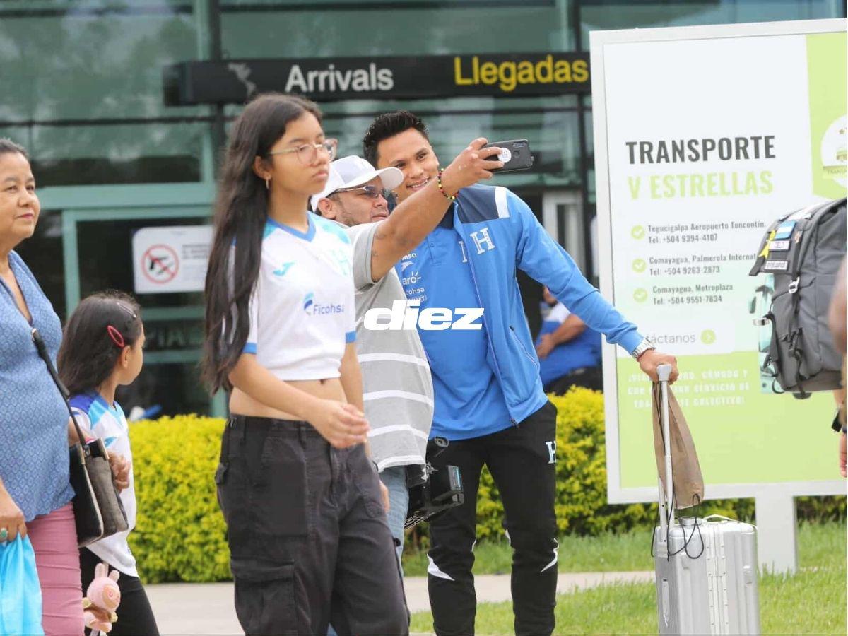 La Selección regresó a Honduras tras destacada Copa Oro: Legionario causó furor, guiño de Quioto y lo que hizo Rueda