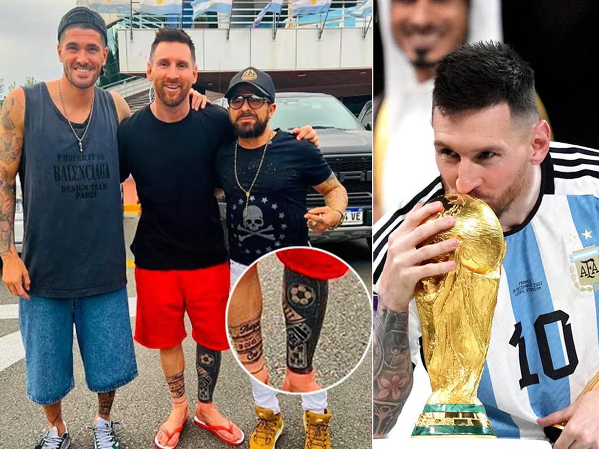 Messi cumplió su promesa y se hizo el tatuaje más esperado luego de ganar el Mundial con Argentina