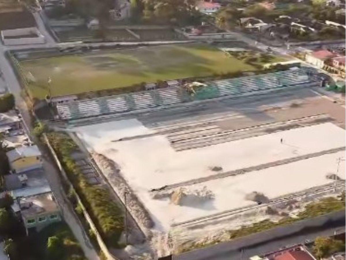A todo vapor: Condepor muestra avances de la remodelación de exestadio de la Liga Nacional de Honduras