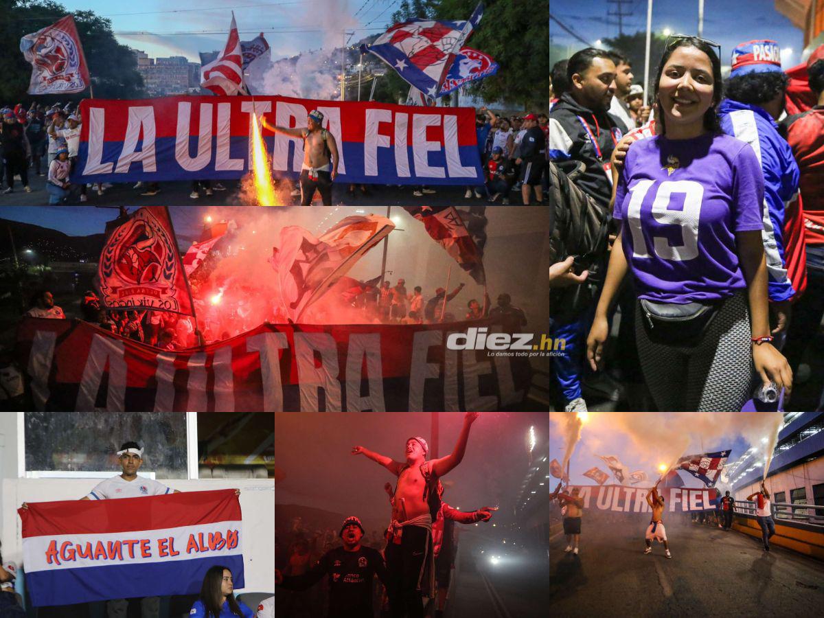 Descomunal show de la Ultra Fiel: así es el infierno que le preparó la afición de Olimpia al Antigua por Copa Centroamericana