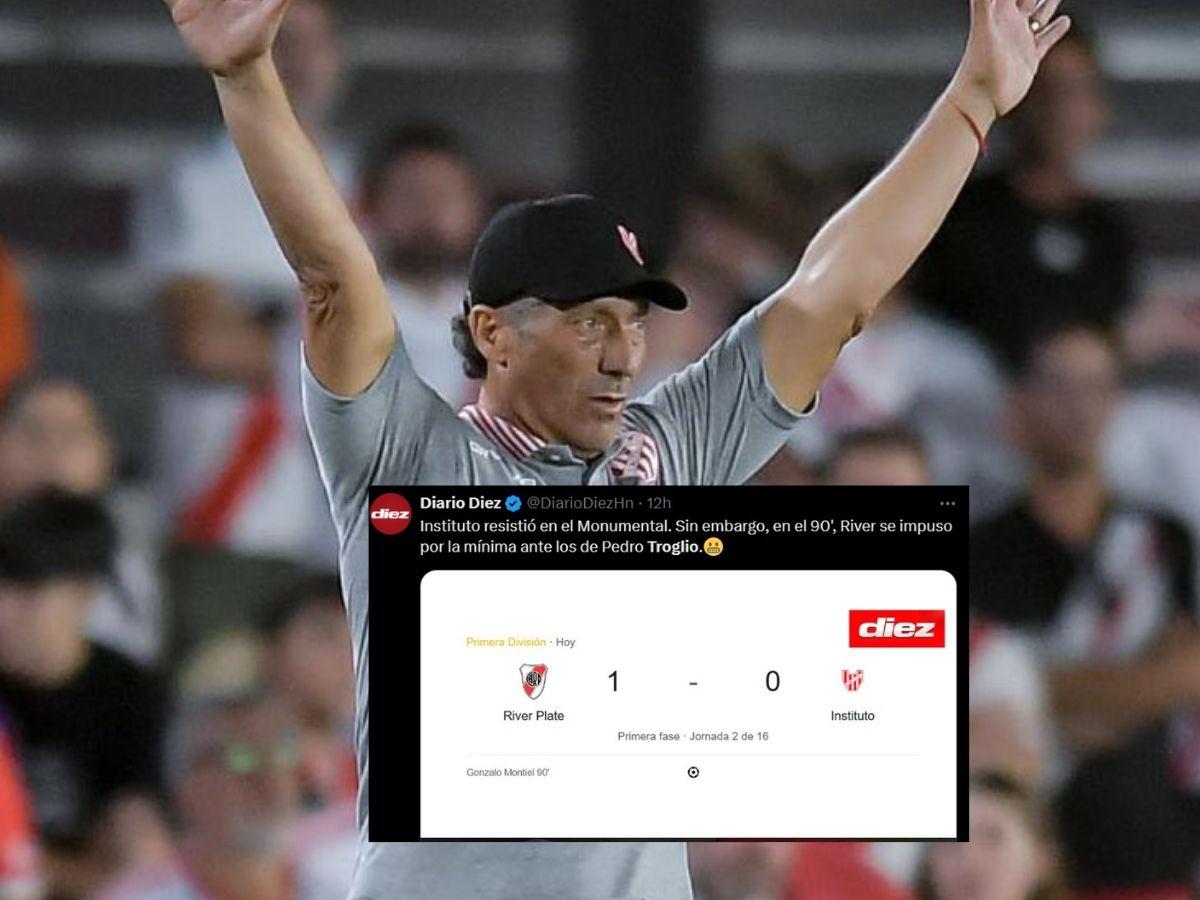 Prensa de Argentina se rinde ante Troglio a pesar de la derrota con River en el Monumental: “es bravísimo”