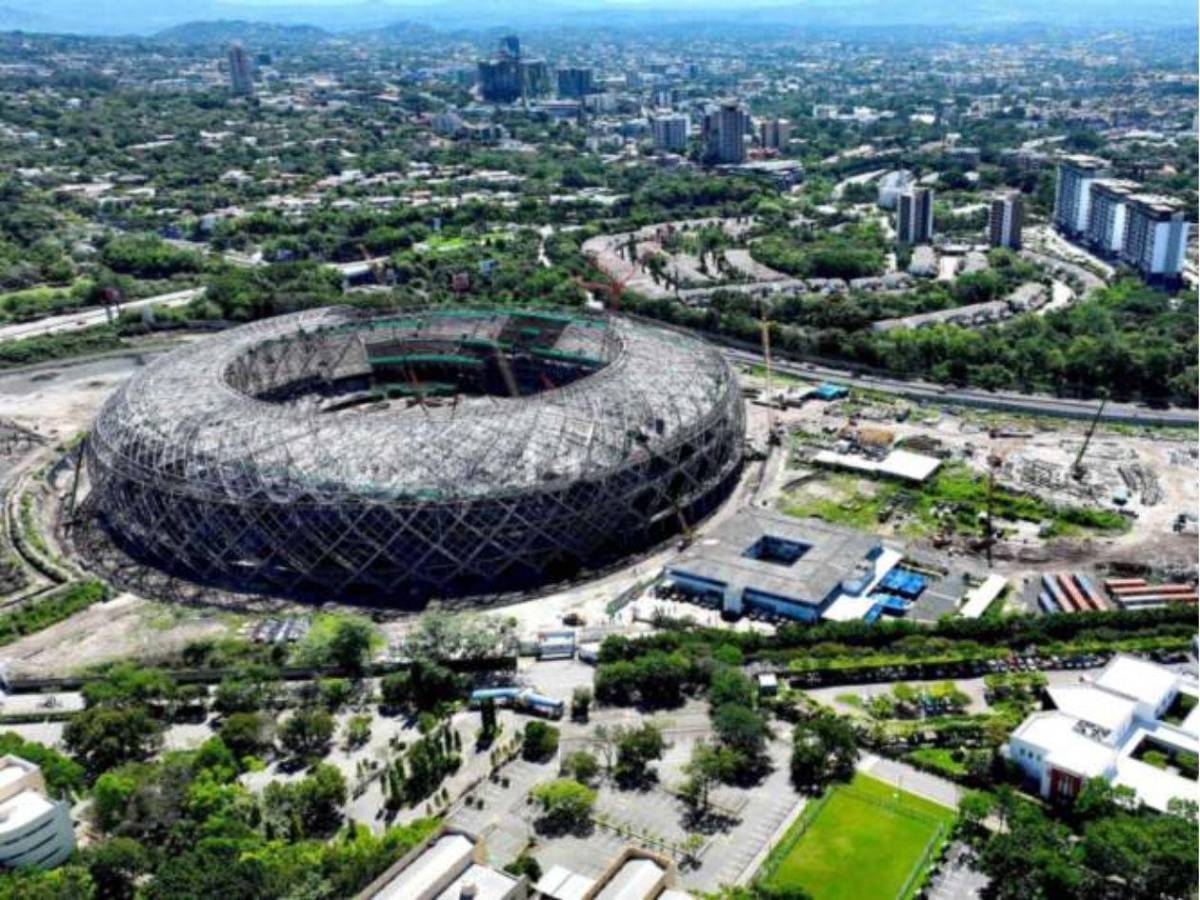 ¡En un 75%! El Salvador acelera la construcción del moderno Estadio Nacional
