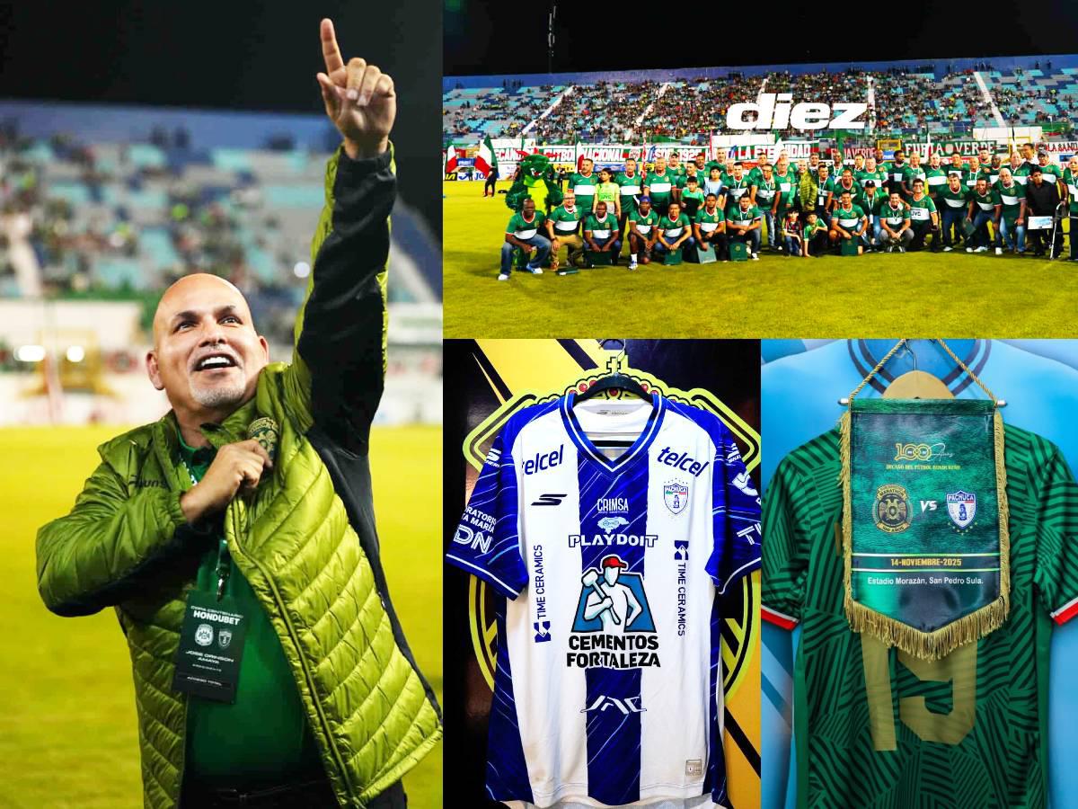 ¡Fiesta centenaria! Marathón se viste de gala y rinde homenajes a leyendas; Pachuca tuvo un detalle especial