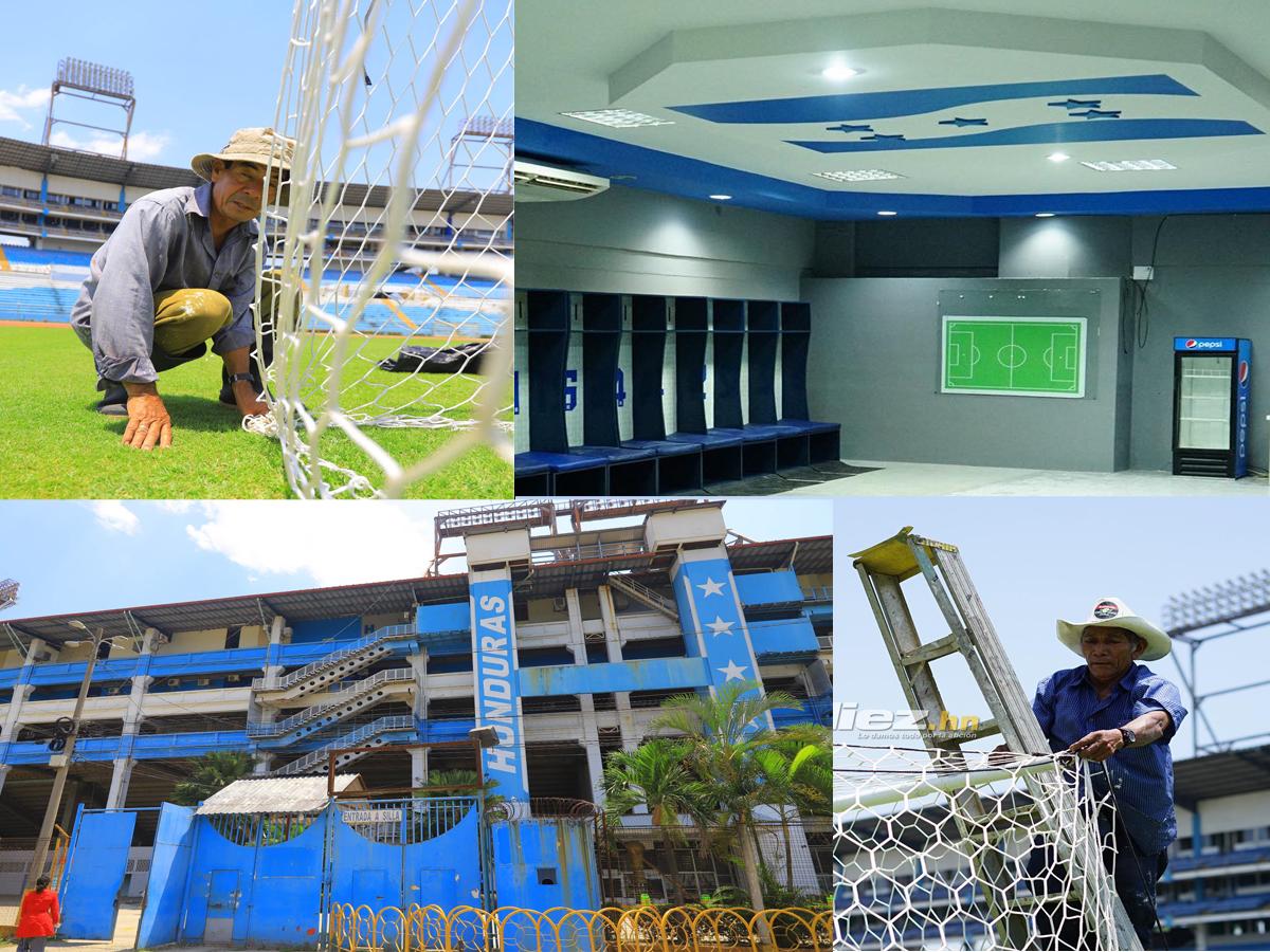 Así pulen el estadio Olímpico, el Matagigantes de San Pedro Sula para recibir a Tigres; el “Chima” Ruiz también llega sentenciado