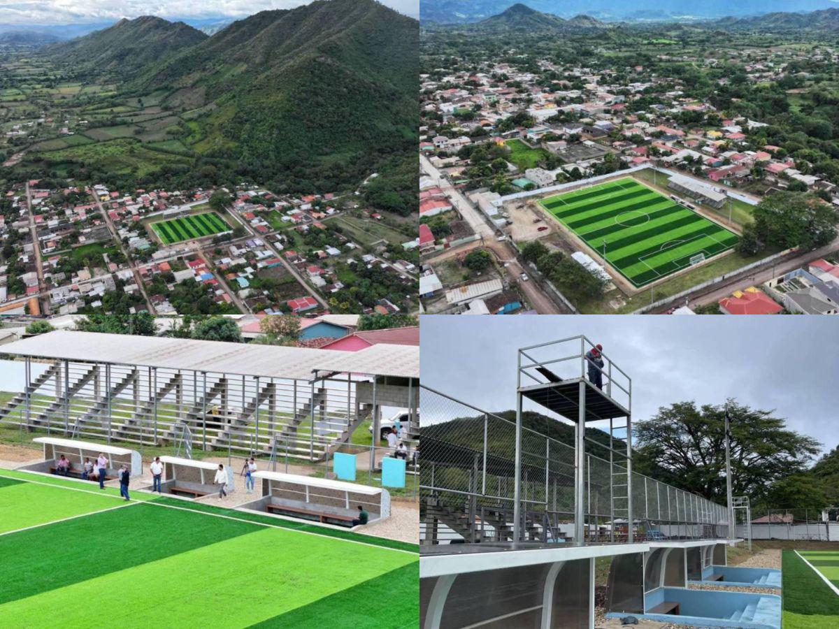 En fotos: Así es el curioso estadio de Honduras donde se jugará al fútbol en el Clausura 2025 de la Liga Nacional