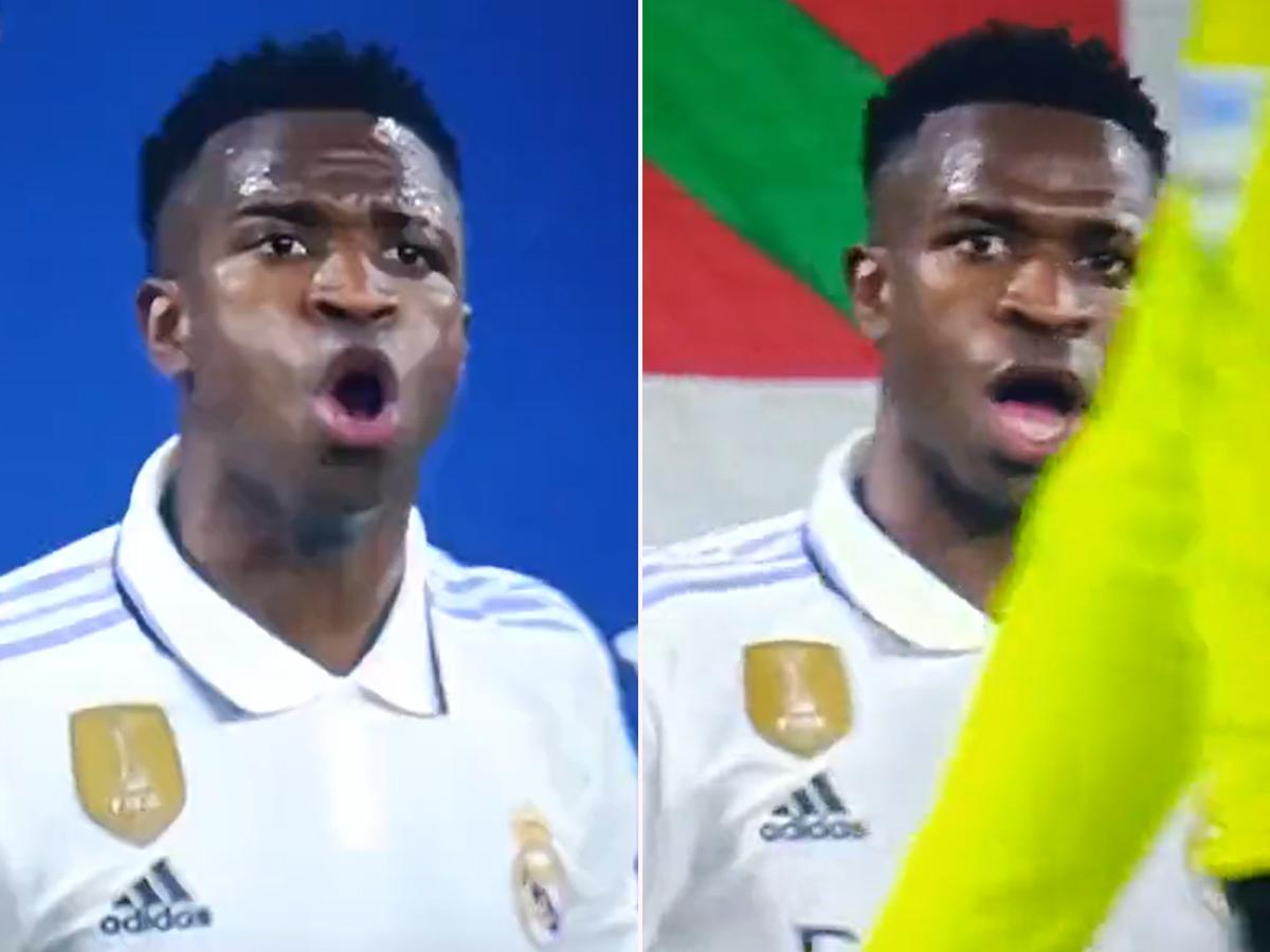 Vinicius insulta al árbitro tras recibir un golpe y no pasó nada: “Hijo de p***, vete a tomar por el c***”