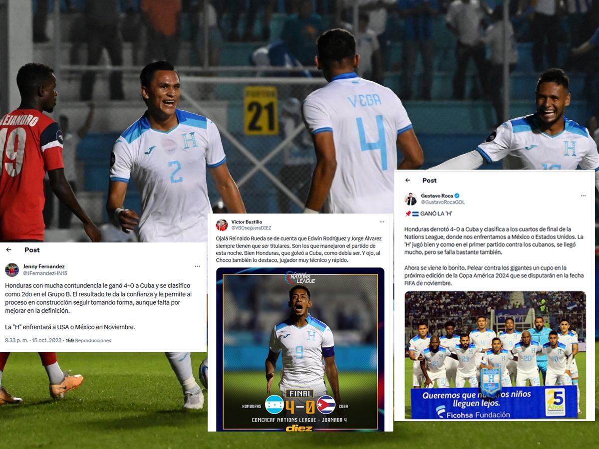 Los periodistas y su opinión sobre el gane de Honduras: “Nos benefició el calendario”, “Ahora se viene lo bonito” y “No emocionarse demasiado”