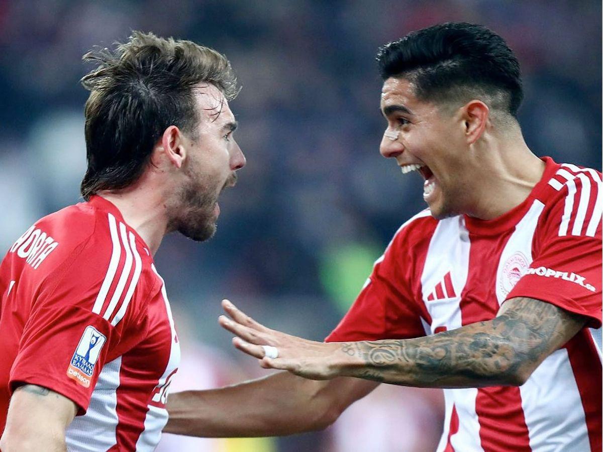 Furor por Luis Palma: Las fotos que dejó el estreno goleador del hondureño con el Olympiacos en Copa de Grecia