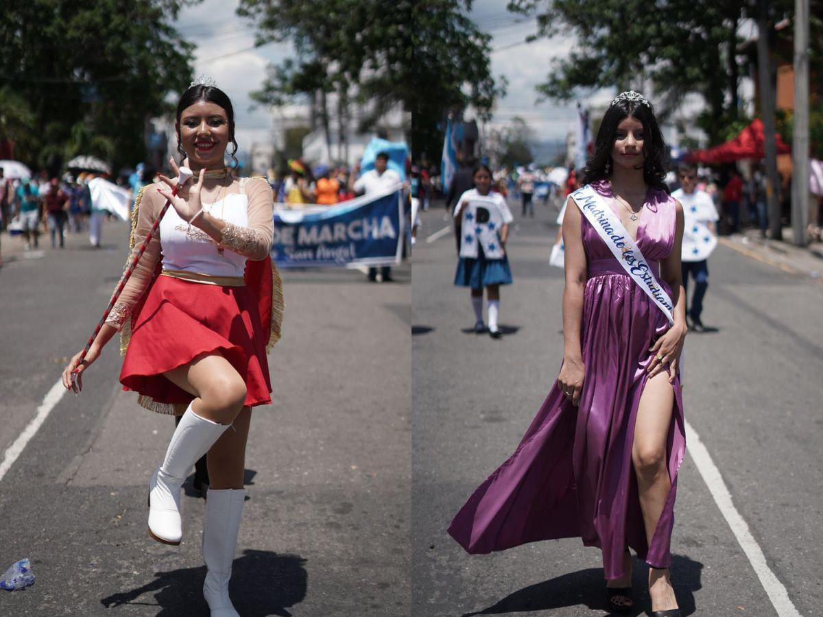 ¡Qué guapas! Las palillonas que enamoraron en los desfiles del Día de la Independencia en Honduras