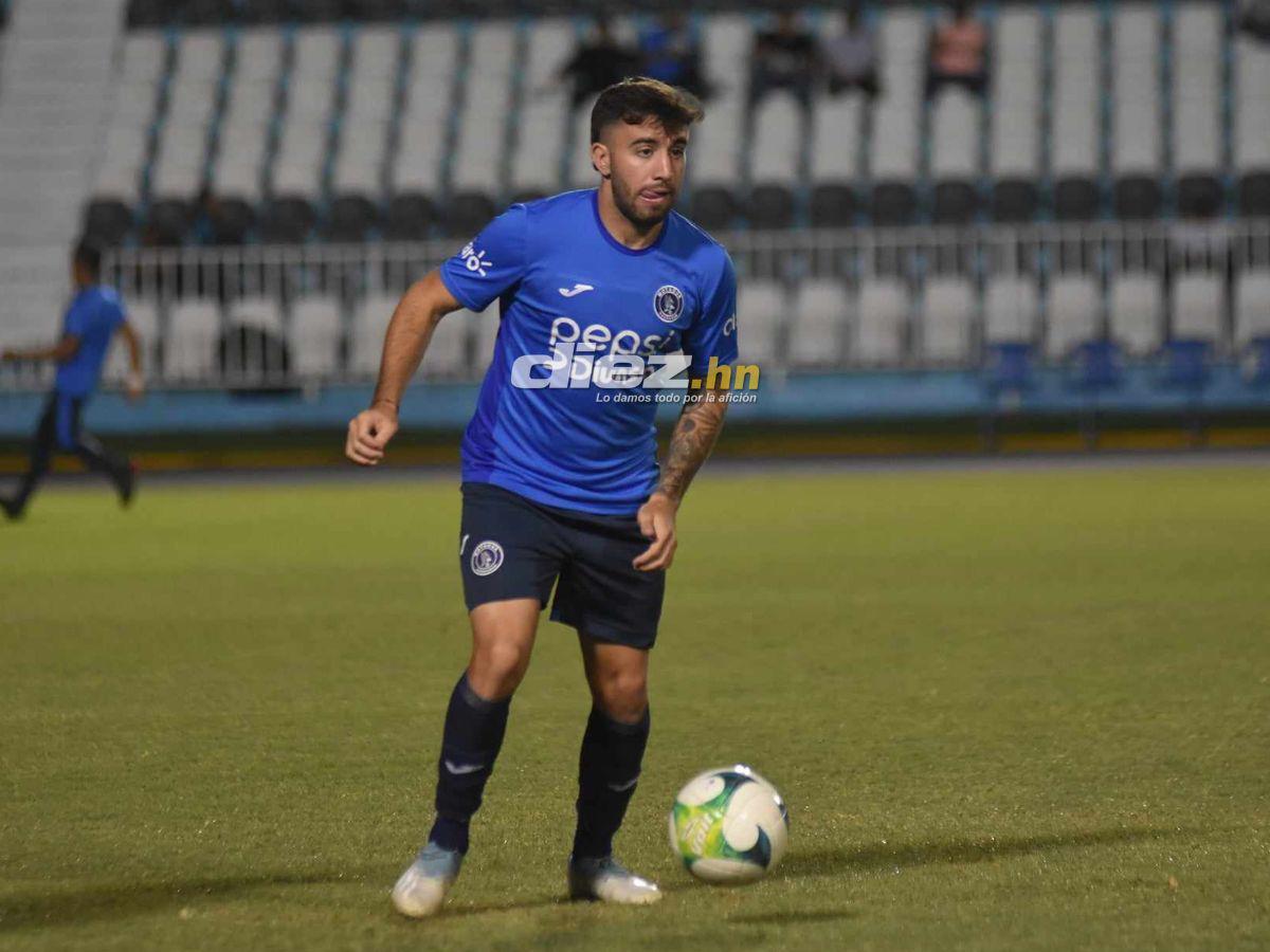 Agustín Auzmendi buscará romper la racha negativa de goles en el torneo Apertura 2023 de la Liga Nacional de Honduras. FOTOS: Alex Pérez | José Aníbal Vásquez.