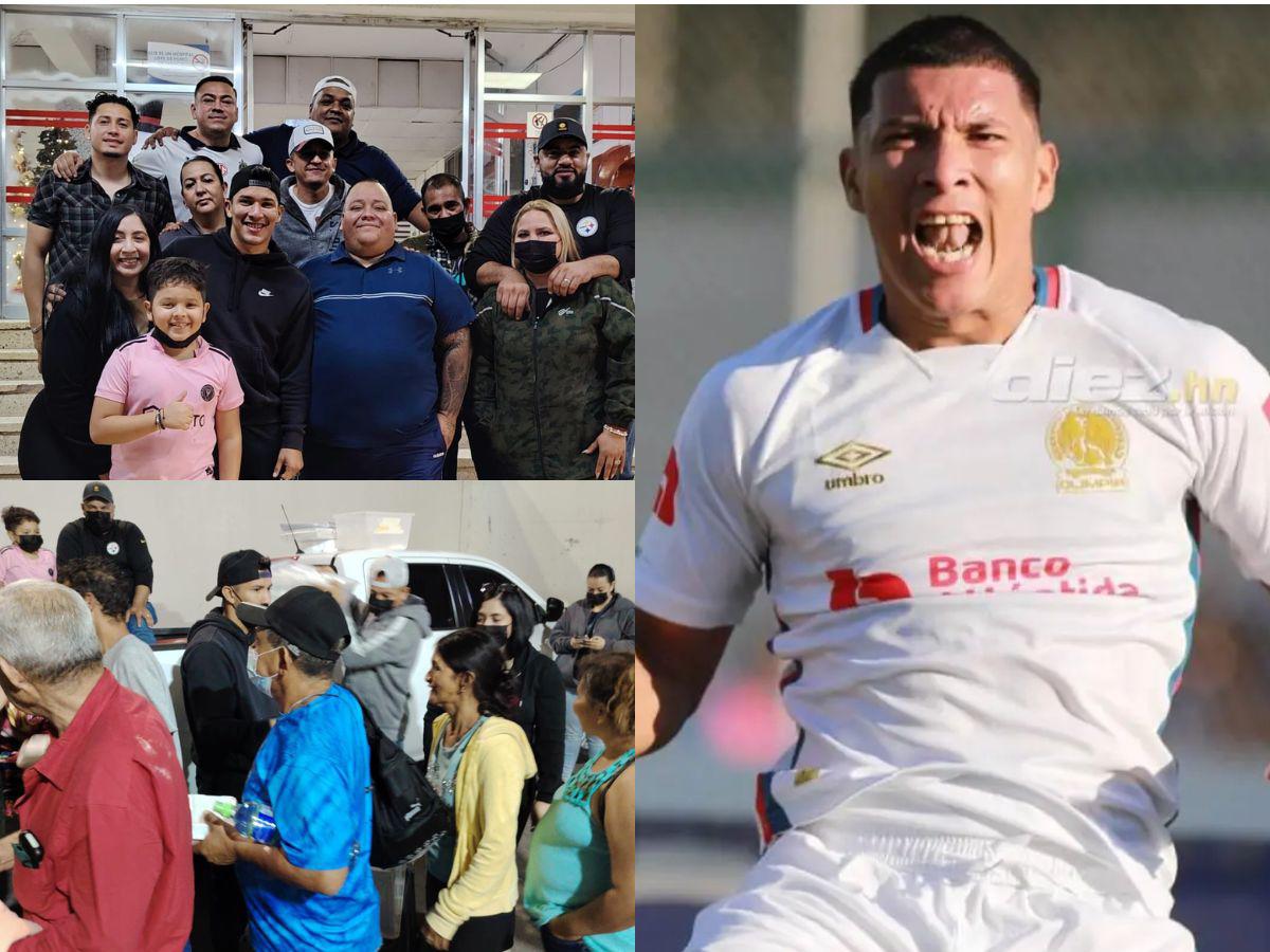 ¡Qué grande! Kevin López reaparece tras salir de Olimpia con un conmovedor gesto en el Hospital Escuela