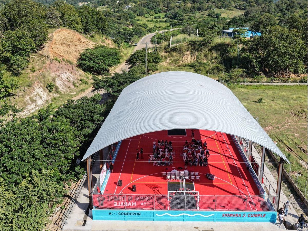 ¡Ya son 91 canchas! Condepor inaugura recinto deportivo en Marale, Francisco Morazán