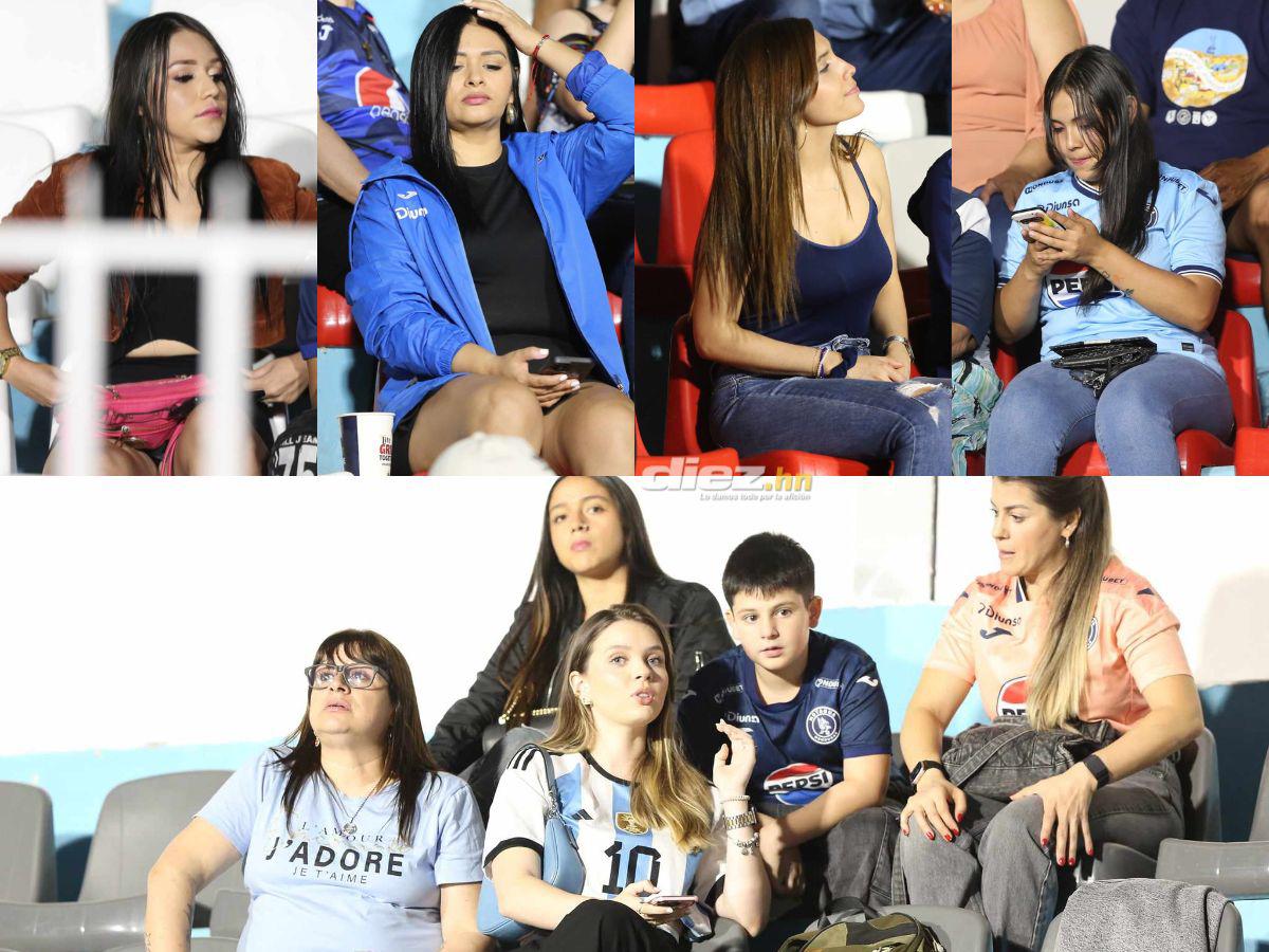 Chica de bolso rosado cautiva, las lindas hinchas del Motagua en el Nacional y novia de Auzmendi se hizo presente