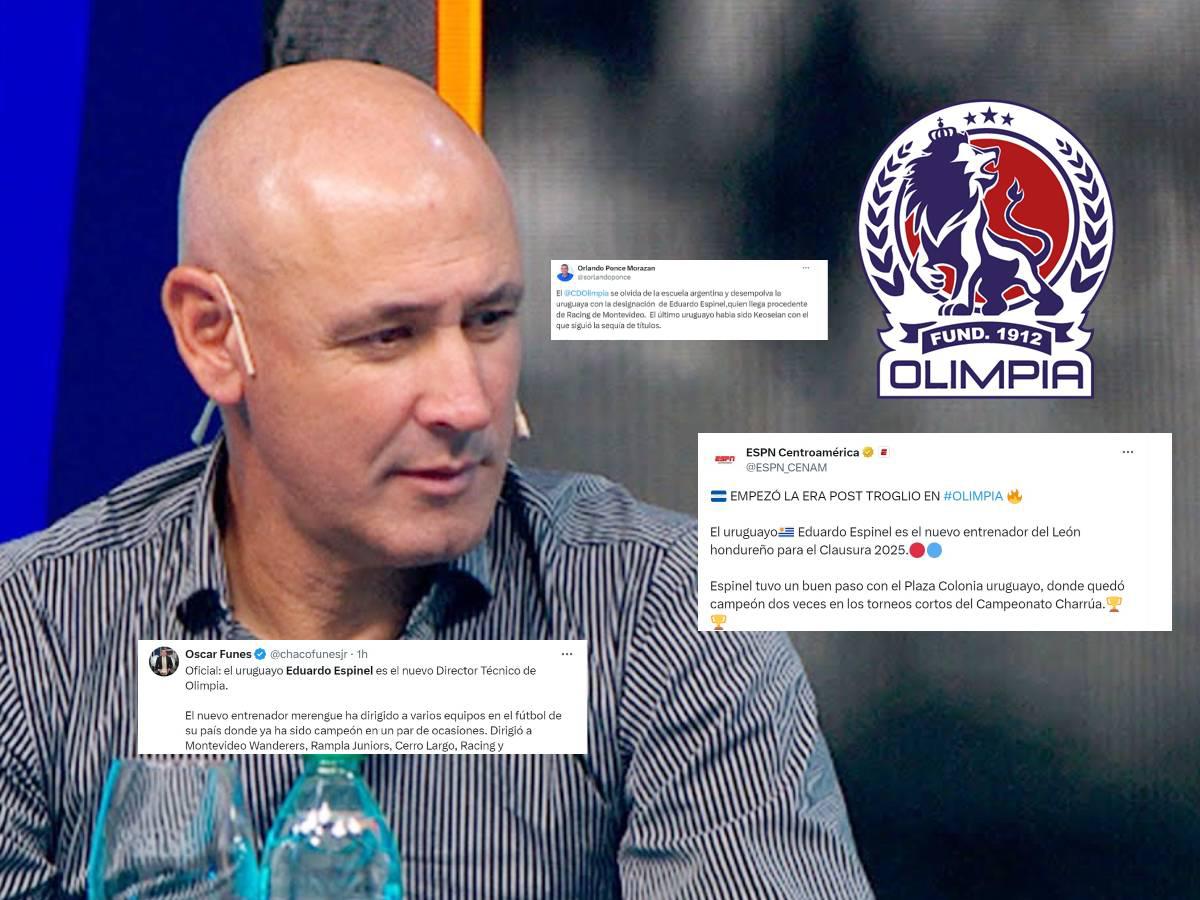 “Tiembla Motagua, Troglio le dejó la vara alta y no es perfil bomba”: prensa hondureña e internacional sobre el nombramiento de Eduardo Espinel como DT de Olimpia
