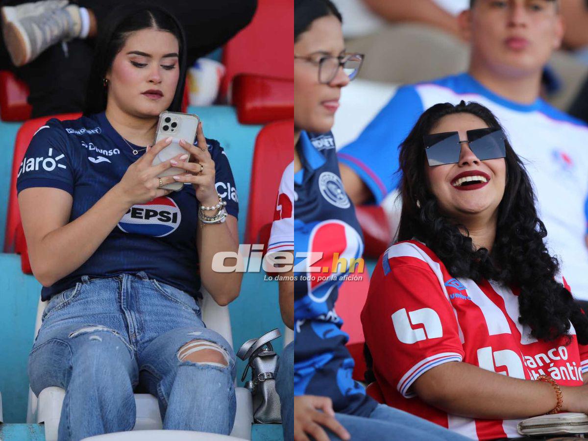 ¿Quién era la chica del Iphone? Las hermosas damas que causaron furor en la previa del derbi Olimpia vs Motagua