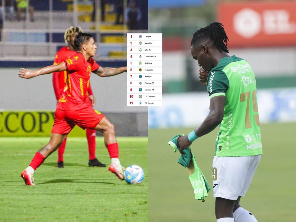 Tabla de posiciones en Honduras: Olimpia es feliz, Real España y Marathón tropiezan en la jornada 12