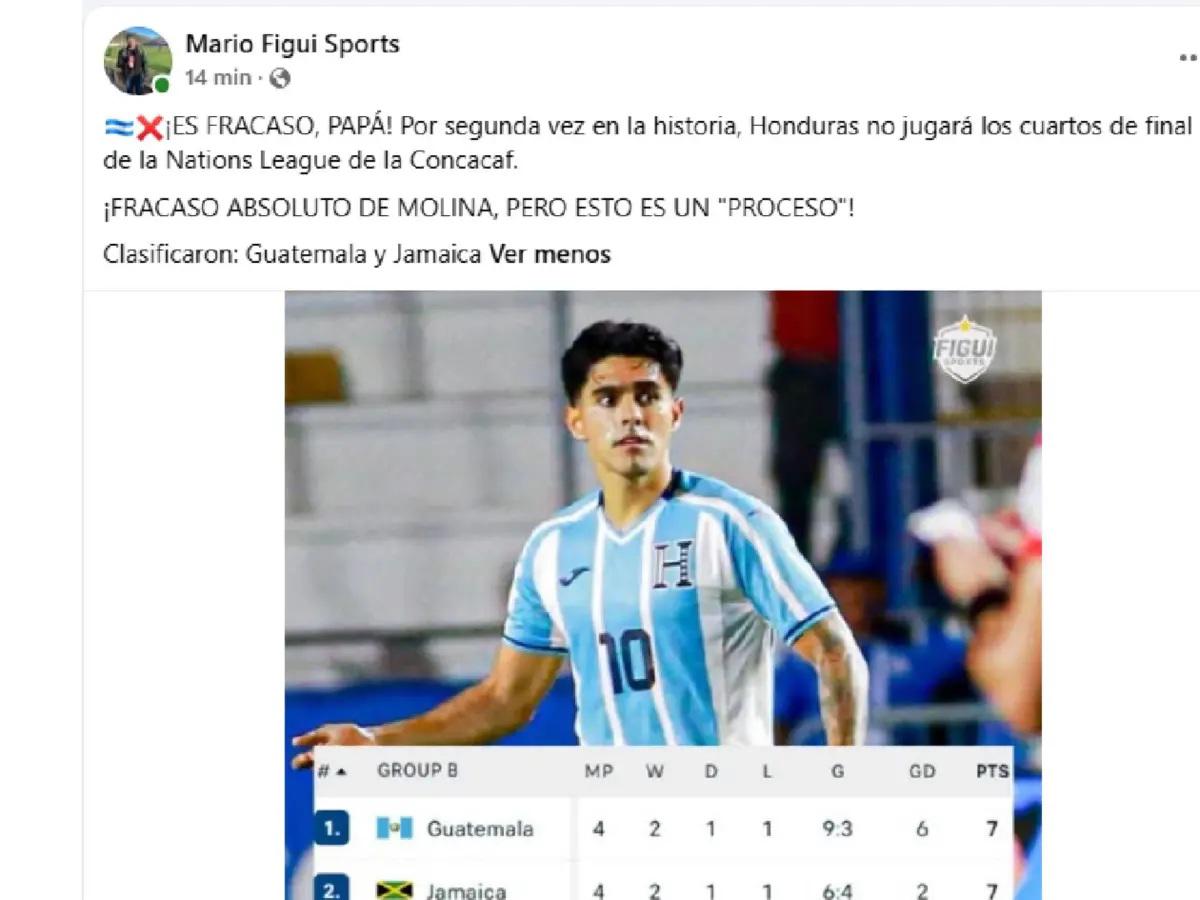 Pavón señala esto y la reacción tras el fracaso de Honduras: No deben volver