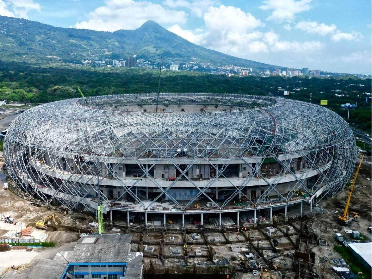¡En un 75%! El Salvador acelera la construcción del moderno Estadio Nacional