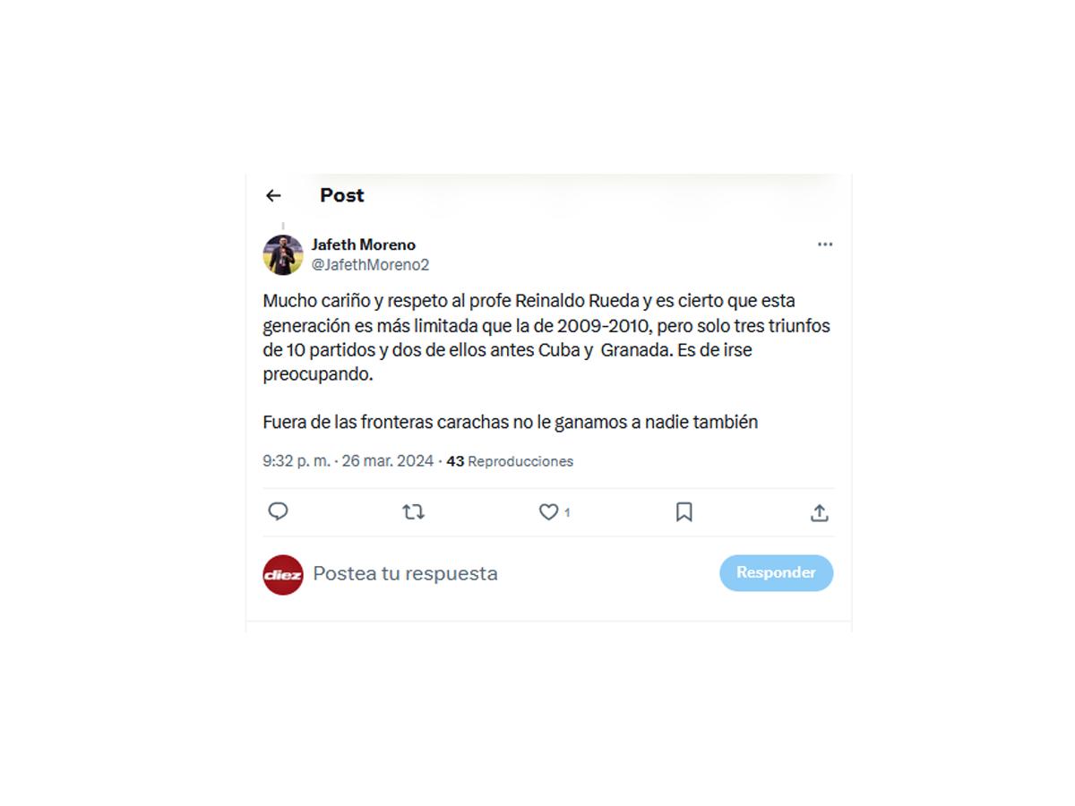 Críticas a la Selección de Honduras y ponen ultimátum a Rueda: “Damos lástima”, “Desastre”, “Jugadores agrandados”