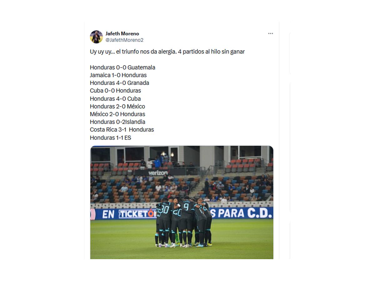 Críticas a la Selección de Honduras y ponen ultimátum a Rueda: “Damos lástima”, “Desastre”, “Jugadores agrandados”