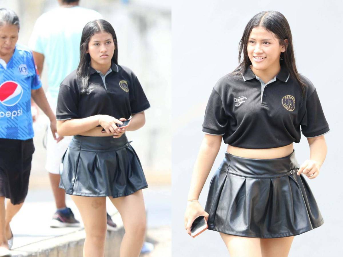 Barbie Policía robó suspiros: Las chicas del Motagua causan furor en la gran final