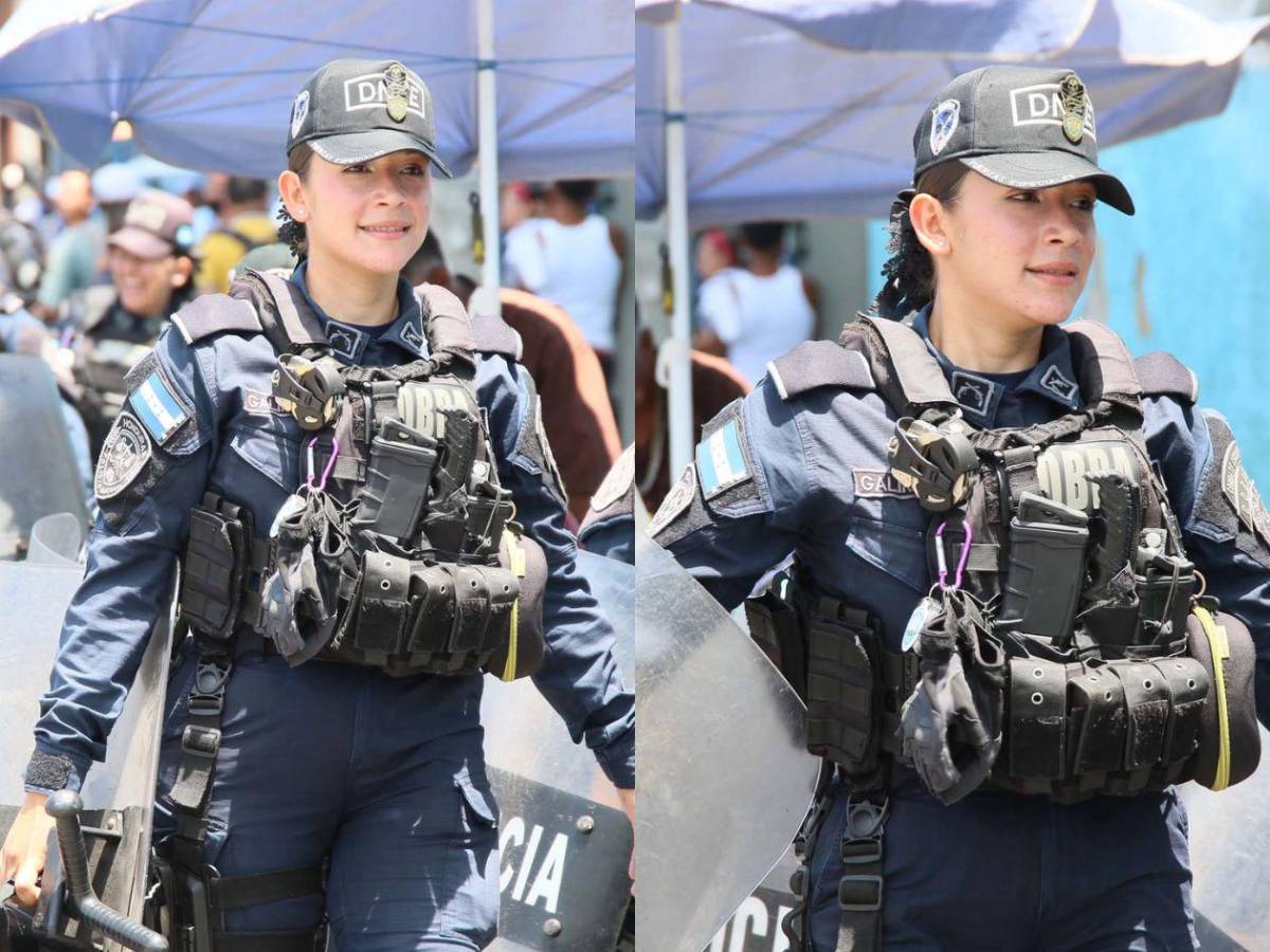 Barbie Policía robó suspiros: Las chicas del Motagua causan furor en la gran final