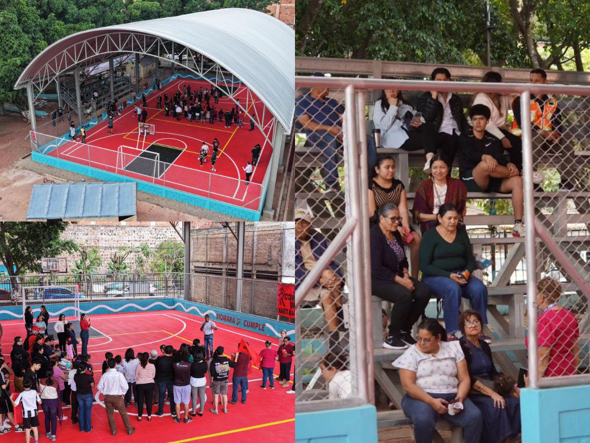 ¡Llegó la 102! Condepor inaugura cancha de usos múltiples en la colonia Bernardo Dazzi de Tegucigalpa