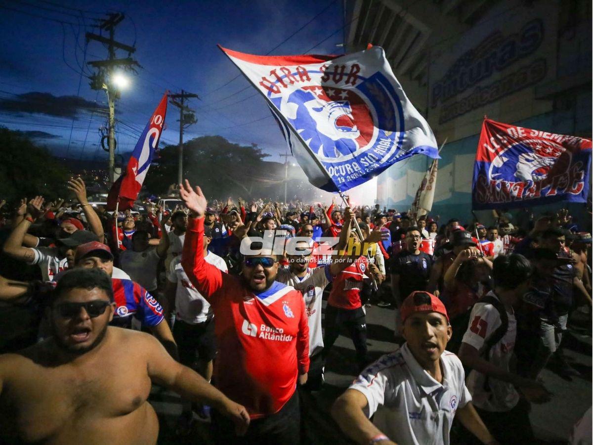 Descomunal show de la Ultra Fiel: así es el infierno que le preparó la afición de Olimpia al Antigua por Copa Centroamericana