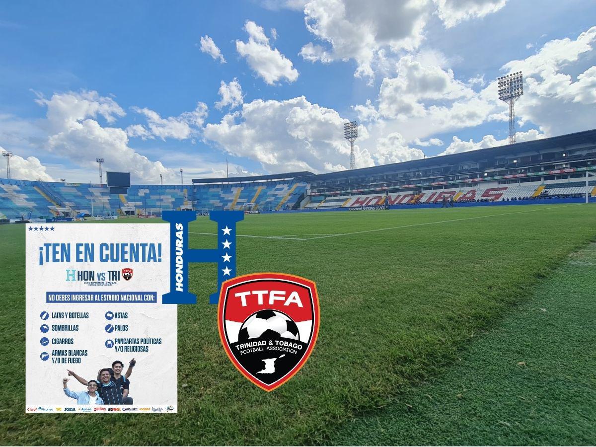 ¿A qué hora abren los portones del Estadio Nacional? Las prohibiciones para el Honduras-Trinidad y Tobago