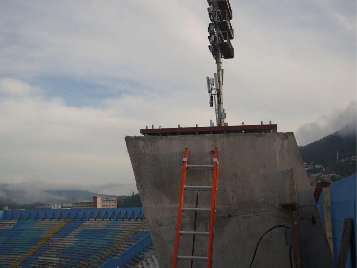 Condepor pone en marcha una de las fases decisivas de la instalación del nuevo techado en el Estadio Nacional