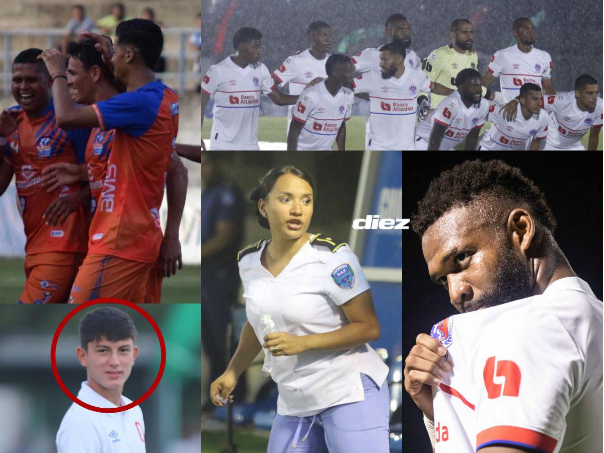 Mujer policía causa furor, promesa de Olimpia sorprende y Benguché responde insulto en el estadio Rubén Deras