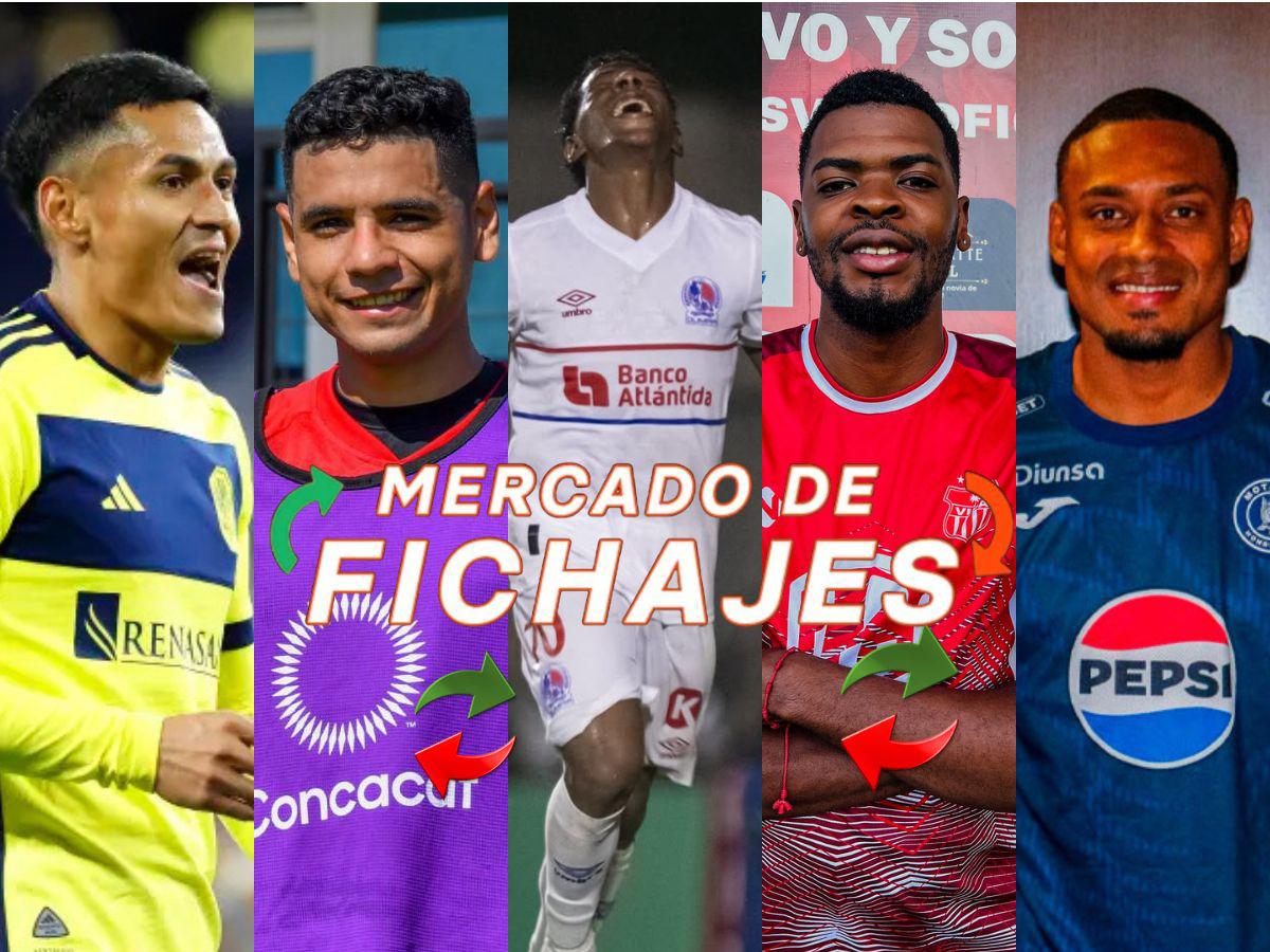 Fichajes de Honduras: Dos bajas en Olimpia, Andy Nájar con ofertas, Marathón cierra tercera alta y Carlos Pineda es noticia