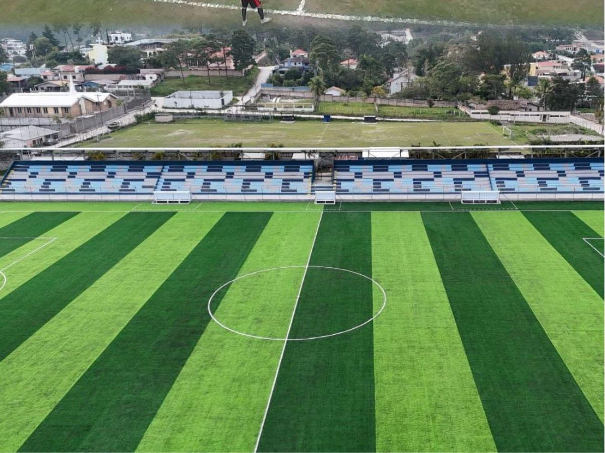 ¡Una mesa de billar! Finalizan con éxito la remodelación del Estadio Sergio Reyes de Santa Rosa de Copán