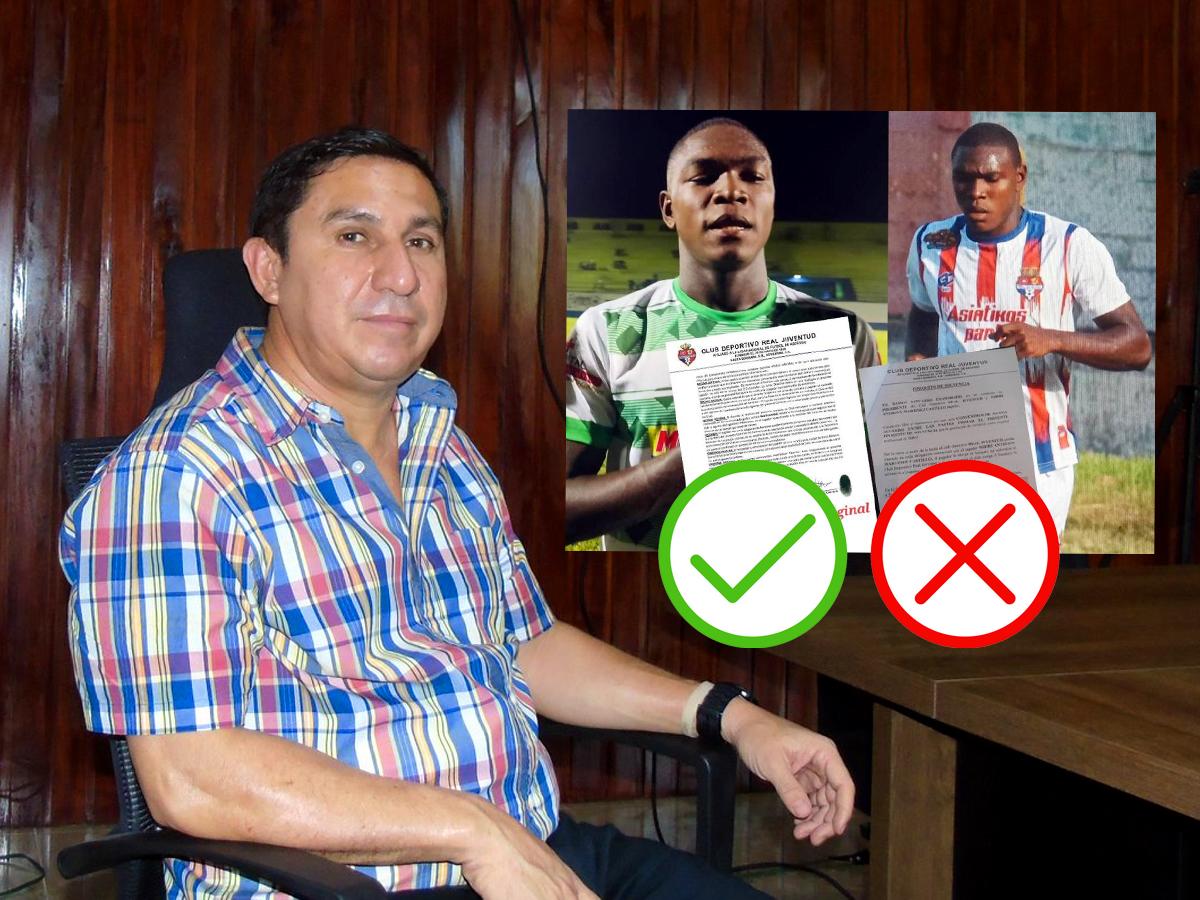 Presidente del Juticalpa aclara el tema del jugador de ellos que supuestamente tiene dos contratos firmados: “Es una distracción de Real Juventud”