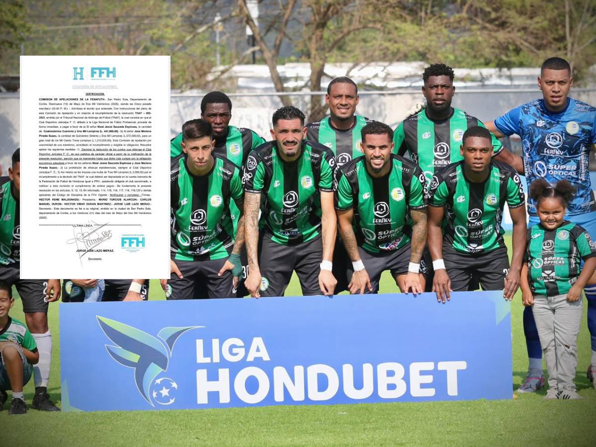 Juticalpa FC se encuentra en graves problemas luego de obtener la salvación en la Liga Nacional de Honduras