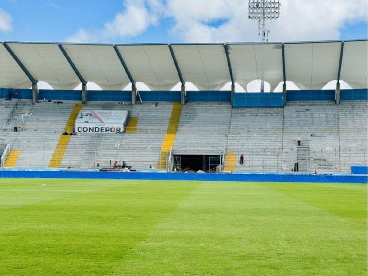 ¡Toma forma! Así avanza la construcción del moderno techado de sol centro del Estadio Nacional Chelato Uclés
