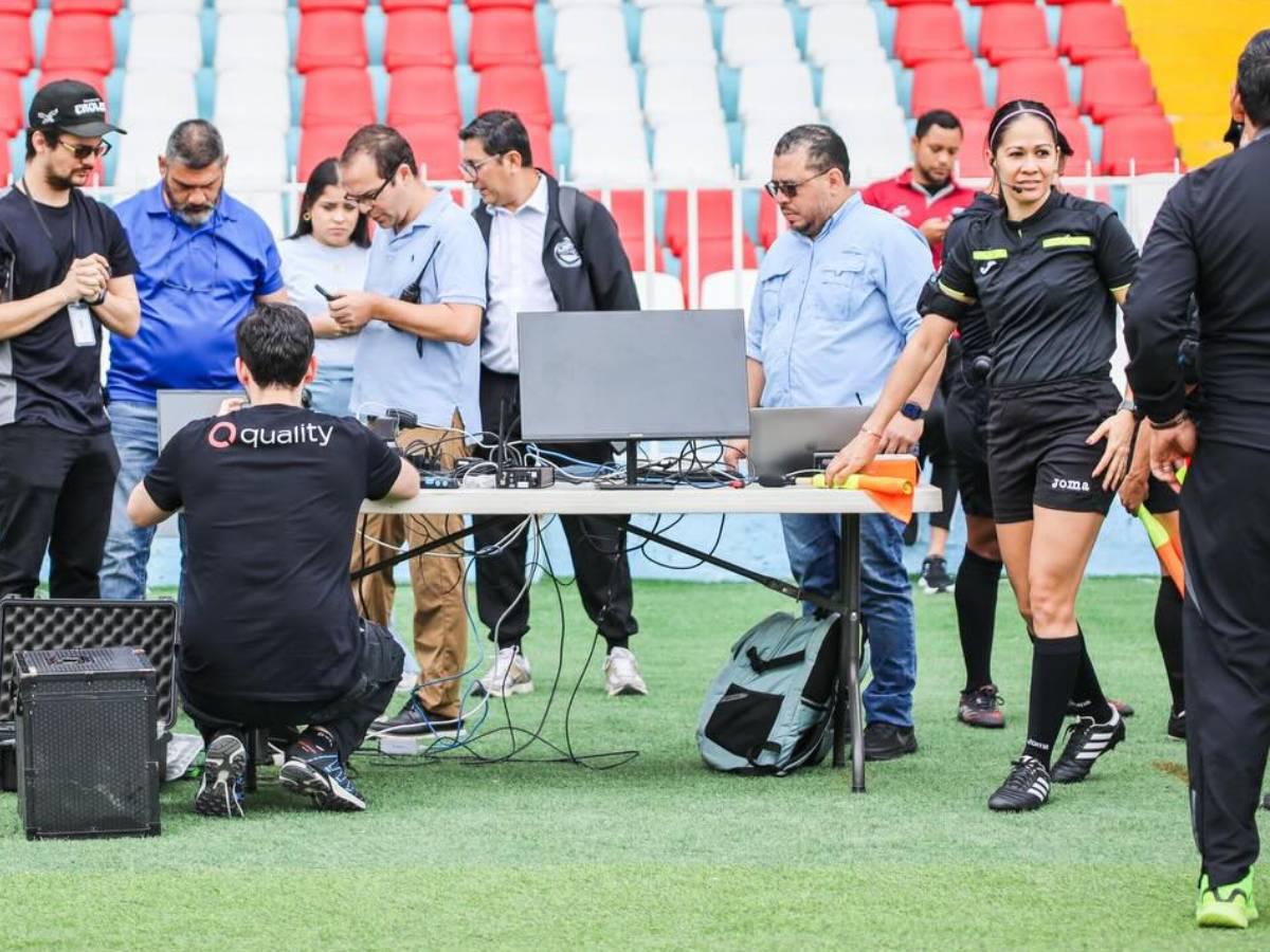 Capacitación práctica de implementación del FVS desarrollada hoy en Tegucigalpa. Foto cortesía Liga Hondubet.