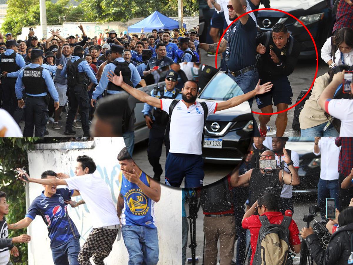 Los disturbios y la hostil llegada del Olimpia al estadio Chelato Uclés para la final de la Liga Nacional ante Motagua