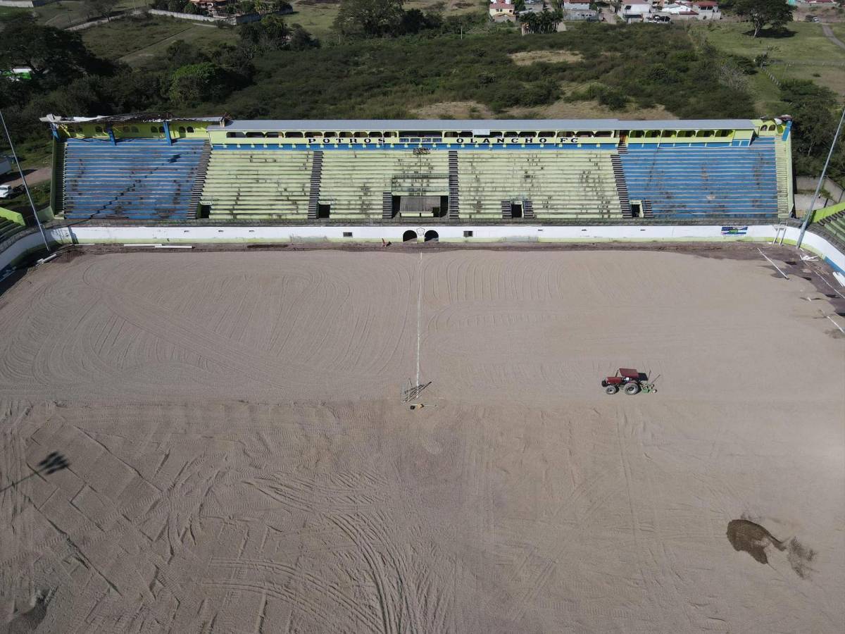 Fotos: así luce el estadio Juan Ramón Brevé Vargas luego de 3 meses de trabajos para remodelación del césped ¿Cuándo finaliza la obra?