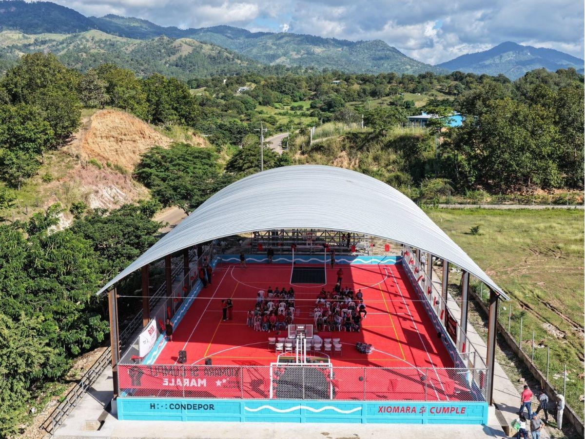 ¡Ya son 91 canchas! Condepor inaugura recinto deportivo en Marale, Francisco Morazán