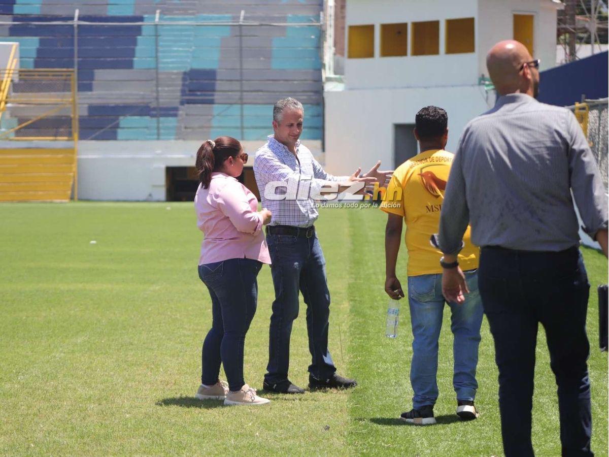 ¡Vienen dugouts nuevos! Así preparan el Estadio Morazán para su reapertura en el clásico Real España vs Olimpia